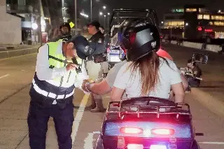 Realizan nuevo operativo de revisión de motos en Boca del Río