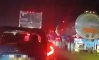Hay cierre parcial de circulación en autopista de Veracruz; esta es la razón 