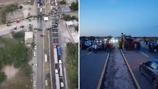 Suman 4 días de bloqueos de transportistas y agricultores en varios estados de México