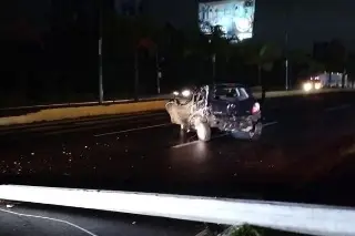 Hombre pierde una pierna tras fuerte accidente en Xalapa