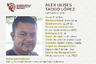 Imagen Piden apoyo para localizar a hombre desaparecido al sur de Veracruz 