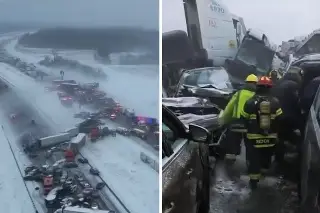 Tormenta invernal en Indiana causa choque de 45 vehículos (+Video)