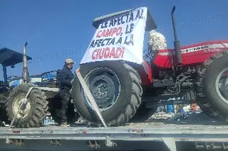 Campesinos de Tlaxcala se unen a los de Puebla y Veracruz en su camino a la CDMX
