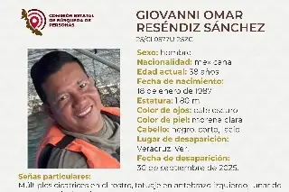 Piden apoyo para localizar a hombre desaparecido en el puerto de Veracruz 