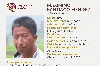 Desaparece hombre en Xalapa, Veracruz; estas son sus características 