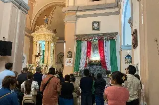 Imagen Realizan misa previo a mañanitas a la Virgen de Guadalupe