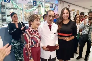 Se jubila el nutriólogo Roberto Muñoz Joachín del Hospital de Veracruz