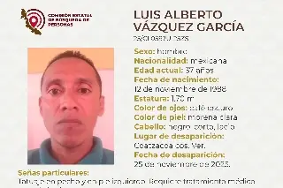 Hombre desaparece al sur de Veracruz; aquí sus características 