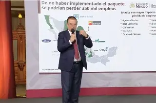 Imagen Ebrard presenta Paquete Arancelario para proteger 350 mil empleos en México
