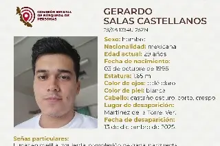 Joven desaparece al norte de Veracruz; estas son sus características 