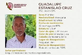 Hombre desaparece al sur de Veracruz; estas son sus características 