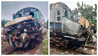 Choca Tren Interoceánico con tráiler que intentó ganarle el paso en Chiapas