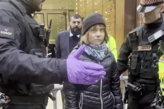 Detienen a Greta Thunberg en Londres, durante una protesta
