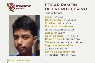 Menor de edad desaparece al sur de Veracruz; estas son sus características 