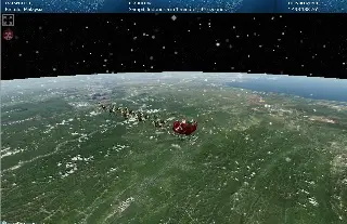 Esta página rastrea 'en tiempo real' el recorrido de Santa Claus al rededor del mundo