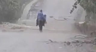 Hombre y caballo son arrastrados por la corriente en Los Tuxtlas; autoridades los buscan