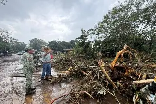 Reportan más de 200 casas afectadas por nueva inundación en La Palma, Catemaco
