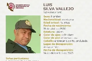 Él es Luis, tiene 45 años y desapareció en Atzacan, Veracruz 