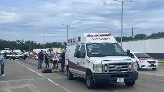 Imagen Derrapa pareja en motocicleta, en Veracruz