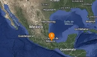 Tiembla en el centro del estado de Veracruz