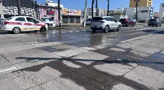 Reportan que continúa fuga de agua potable en Boca del Río 