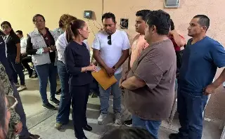 Sheinbaum habla con heridos y familias de muertos por descarrilamiento del Tren Interoceánico