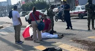 Motociclista derrapó en Allende y Carlos Cruz en Veracruz 