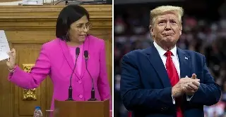 Imagen Advierte Trump a Delcy Rodríguez: si no actúa bien acabará peor que Maduro