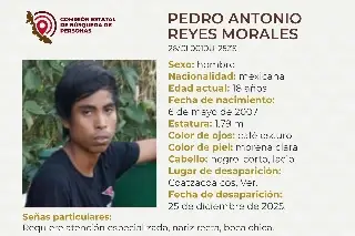 Joven desaparece al sur de Veracruz; estas son sus características 