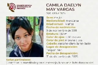 Desaparece menor de 14 años de edad al norte de Veracruz 