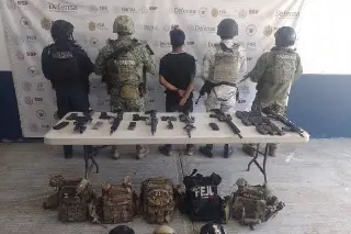 Detienen a menor y aseguran armas tras enfrentamiento en Cuichapa, Veracruz