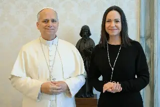El papa León XIV recibe a María Corina Machado