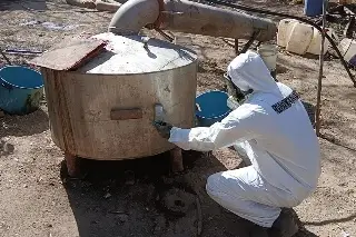 Desmantelan 3 laboratorios clandestinos; decomisan 700 kilos de metanfetamina