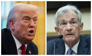 'Pronto se irá', Trump amenaza al presidente de la Reserva Federal de EU