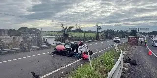 Se salvan de milagro hija y mamá de Manuel Huerta tras accidente en carretera de Veracruz
