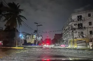 Se registra apagón en avenida y colonia de Veracruz 