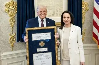Noruega critica que Machado diera a Trump su medalla del Nobel de la Paz