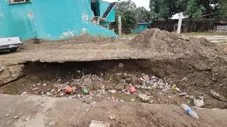 Socavón cumple 3 meses en Poza Rica, Veracruz; 'sigue creciendo', reclaman ciudadanos