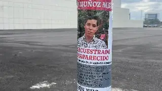 Colocan fotos de personas desaparecidas en bulevar y avenida de Boca del Río 