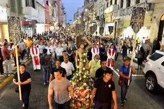  Estas son las imágenes de San Sebastián con 400 años de antigüedad en Veracruz