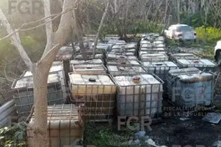 Un cateo más; aseguran más de 29 mil litros de huachicol, un carro y una casa al sur de Veracruz