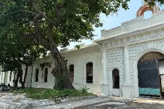 Así avanza la construcción del Centro de las Artes en el expenal Allende en Veracruz