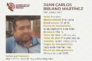 Hombre desaparece al sur de Veracruz; estas son sus características 