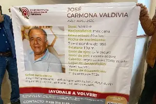 Gloria busca a su esposo; desapareció en Veracruz y requiere medicamento