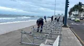 Así va la instalación de gradas para el carnaval de Veracruz
