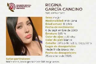 Piden apoyo para localizar a menor de edad desaparecida en Medellín de Bravo