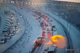 Captan la mayor nevada registrada en Madrid, España (+Video)