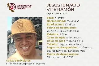 Piden apoyo para localizar a hombre desaparecido al norte de Veracruz 