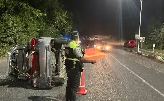 Cierre parcial por accidente en carretera de Veracruz