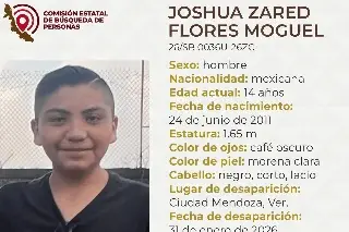Desaparece adolescente en Ciudad Mendoza, Veracruz; requiere tratamiento médico
